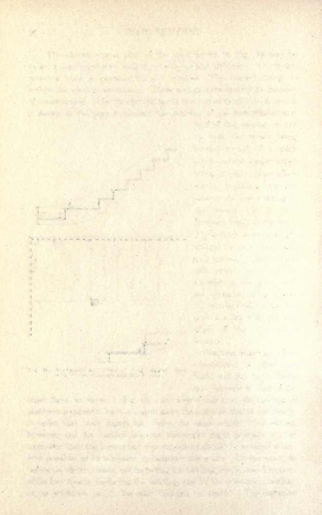26 STAIR-BUILDING The elevation and plan of the stair shown in Fig. 34 may be called a dog-legged stair with three winders and six flyers. The flyers, however, may be extended to any number.