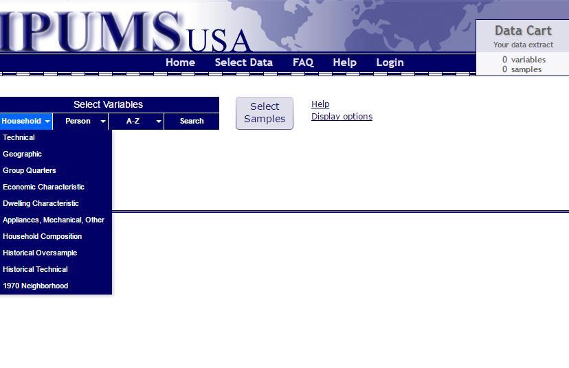 IPUMS USA: Select