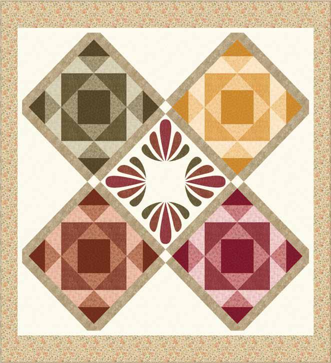 Harmony Medallion Quilt Quilt Designed By: Shannon Ownby Approximate Finished Quilt Size: 71" x 75"