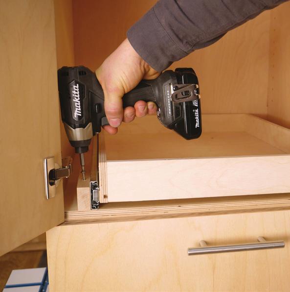 Reassemble the drawer slides to connect the box with the cleats.