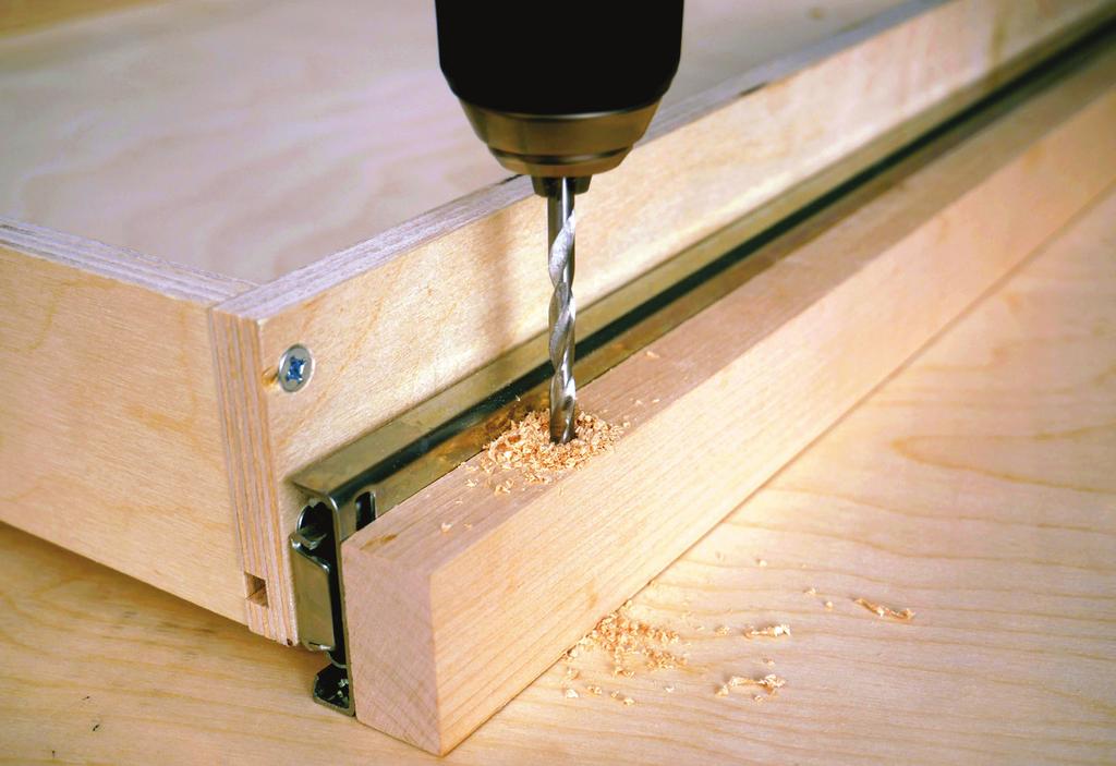 Place a piece of scrap wood under the cleat when drilling to act as a backer board and help prevent tearout. 8.