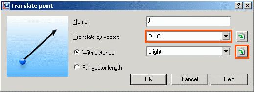 In the Define distance dialog box, on the Between points tab, make the following settings: Check Get value from dinamic reinforcement parameters option.