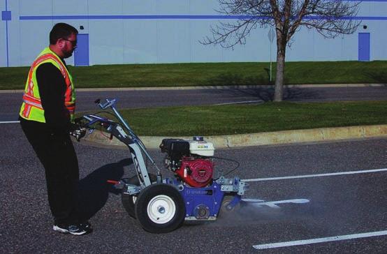 GrindLazer 390 The GrindLazer 390 is the contractor choice for all-around scarifying jobs including parking lot lines, intersection markings, construction zones and