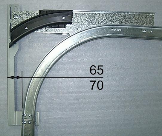 Figure 9 Low Head Room Rear Track Assembly (Top Horizontal Track not shown) Figure 10 Typical Rear Track Hangers