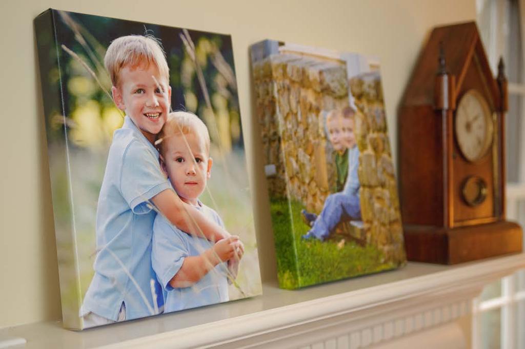 CANVAS Wrapped canvas prints are mounted on canvas, then pulled across a sturdy wood stretcher frame. Wire mount included... ready to hang.