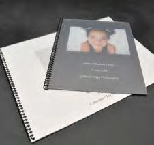Add special product options like texture, borders and spiral binding.