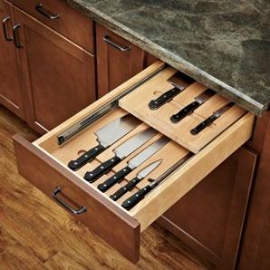Soft-Close Filler Pullouts Soft-Close Drawer systems 432-BFBBSC Series Transform your decorative filler into useful soft-close storage pullouts.