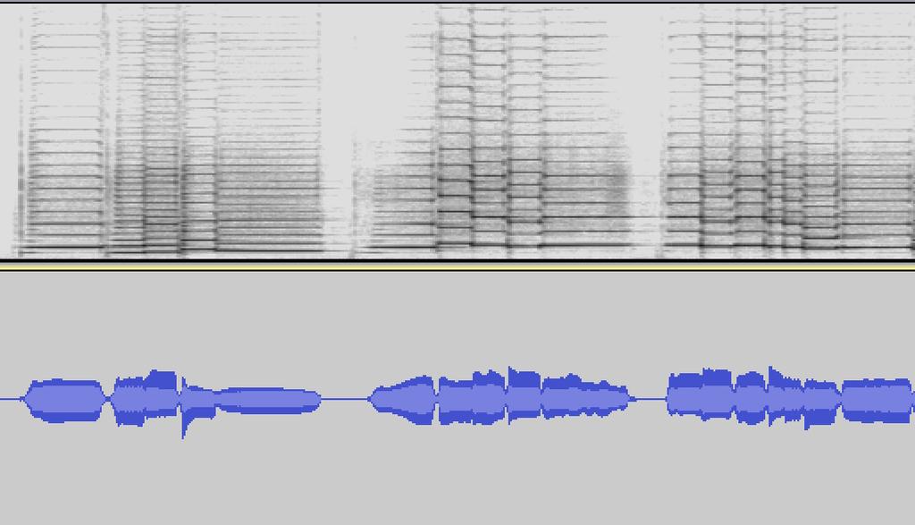 Examples of spectrograms Spectrogram of a