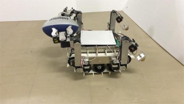 16 shows an overview of the robot motion when it grasps and lifts up the object which is placed horizontally to the robot. Fig. 17 shows the result when the object is placed vertically to the robot.