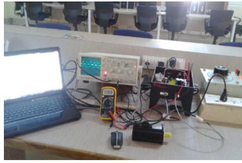 Table 1: Motor parameters Figure 4: Hardware experimental setup This TMDSHVMTRPFCKIT board has the following specification,kit contents TMS30F8035 DSP Control card High Voltage DCM board 400V to 15V