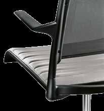 Functions Exclusively for black seat and backrest frames: the two-tone