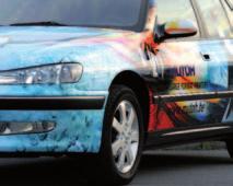 announcements, vehicle graphics, indoor graphics such as photo