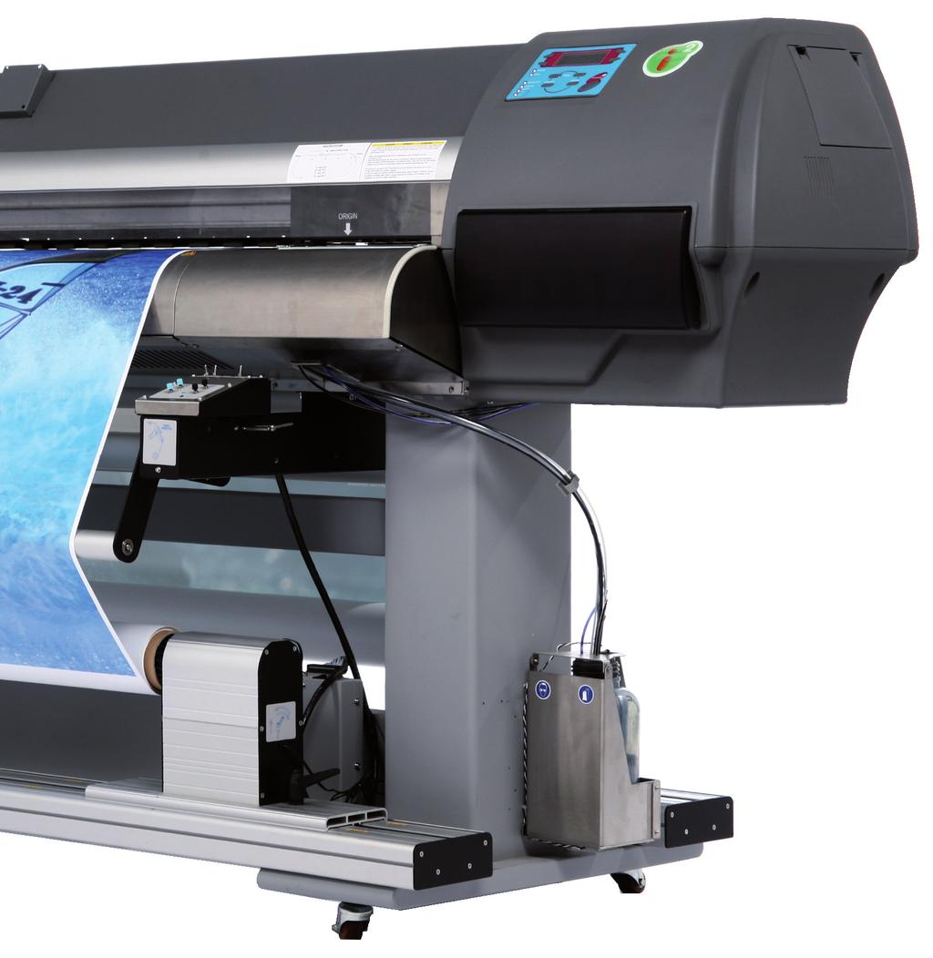 5 m²/h * Free from typical inkjet printing artefacts such as horizontal banding, ink bleed and media step mismatch banding, even when viewed close to (< 1 m).
