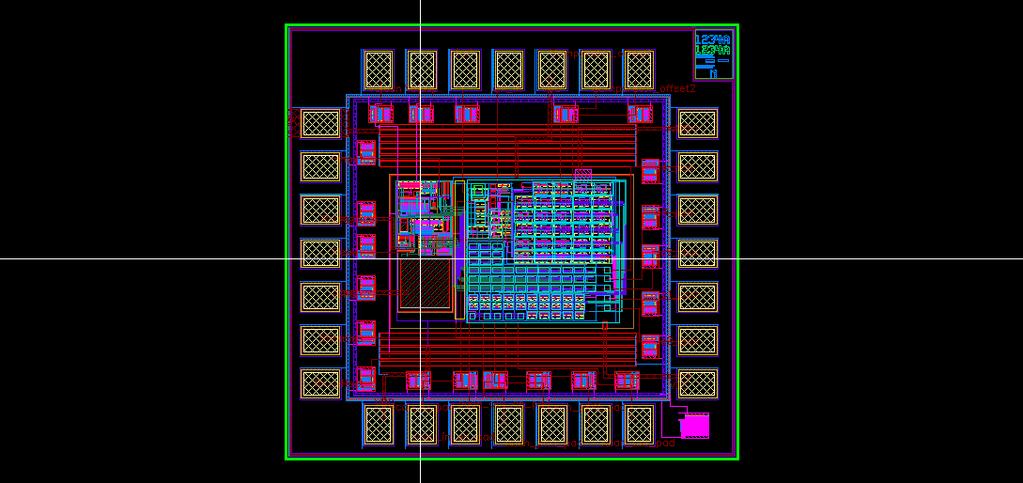 Chip Layout The full chip layout is shown in Figure 43,