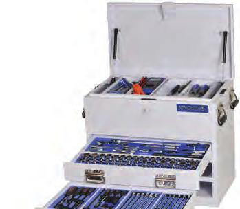 VEHICLE OFFER 3 DRAWER TRUCK BOX KIT 279 PIECE TOOL CHEST 3 DRAWER 700 x 385 x 590mm 1/4, 3/8, 1/2 Square Drive LOK-ON Sockets & Accessories 1/2 Impact Sockets Screwdrivers: Blade & Phillip 17 Piece