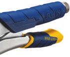 or grip without requiring heavy input pressure; jaw mechanism grips tighter as more torque is applied to the tool. 3.