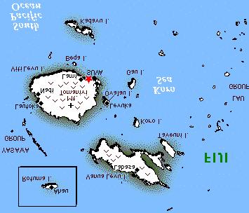 Figure 2.1 : Map of the Fiji Islands NADI ARCC SUVA MRCC MSC (Source : Microsoft Encarta 98) 2.1.4 Main Economic Activities a.