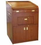 Reference MFI #40772 A MLP-36 Custom Hickory This custom Prairie Style lectern has an