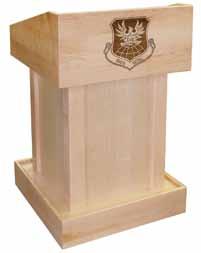 ..$10,800 / $12,050 Traditional Radius Style Lecterns MLHRT-30 Custom Quartered Walnut This Traditional Ellipse Style has a
