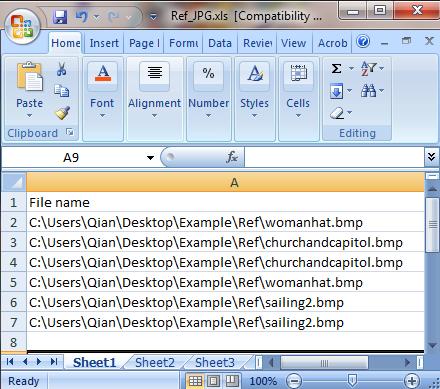 2. Review and modify, if needed, the generated Excel file.