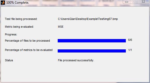 Instructions to Run 1. Run IVQUEST. Choose Image, Full Reference and mean-squared error. Then click on the Test files(s) button. 2. The File Browser will pop-out.