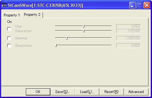 Figure 27: Settings Simple Menu Property 2 Tab Settings Property 2 Tab for the Simple menu. By selecting Property 2 tab, the screen shown above will display.