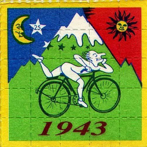 Lysergic Acid Diethylamide A Bicycle Day acid tab. April 16 th 1943. Chemist Albert Hofmann first synthesized LSD in 1938, when trying to create a stimulant.