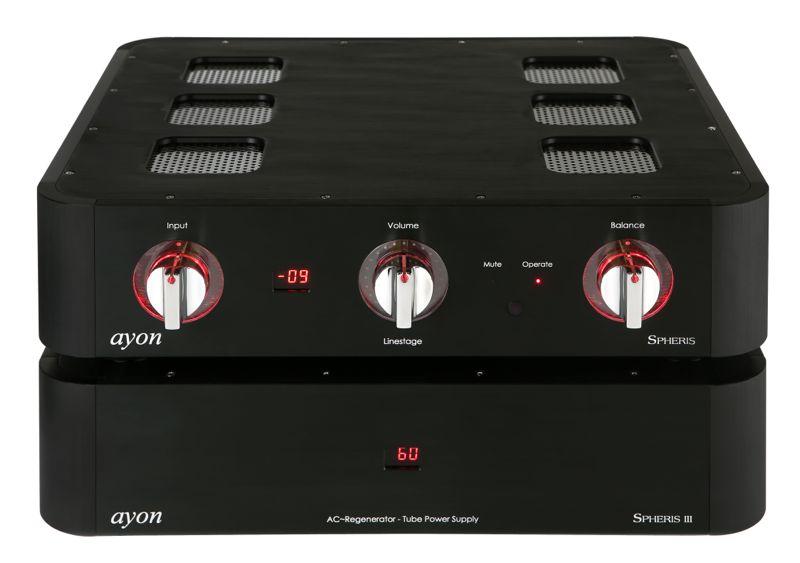 AYON Spheris III "State-of-Art" tube Preamp dual chassis with AC Regenerator AY 27 PA SPH LS NZ$54,995.00 ea (incl. GST) "Only the Mark Levinson No52 preamp came close (among linestages I reviewed).