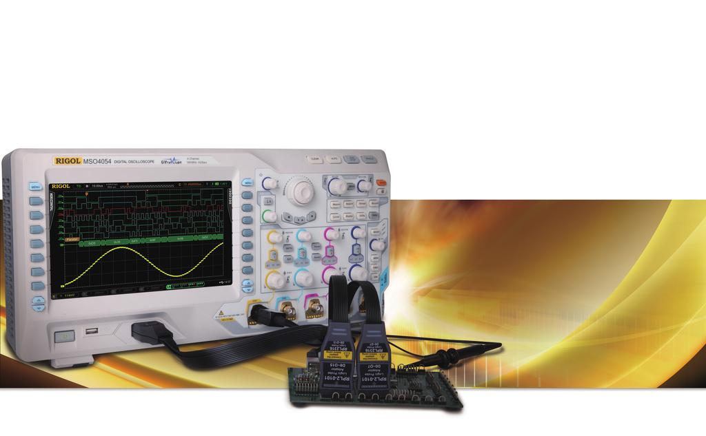 MSO/DS4000Series Digital Oscilloscope Bandwidth: 500 MHz, 350 MHz, 200 MHz, 100 MHz Real-time Sample Rate: analog channel up to 4 GSa/s, digital channel up to 1 GSa/s (MSO) Standard Memory Depth: