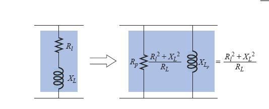 Fig. 3 Equivalent parallel network for a series R-L combination Redrawing the