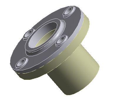 Goals Workshop 5-2 consists of a flange containing 2 parts. The fasteners holding the flange together are not modeled.