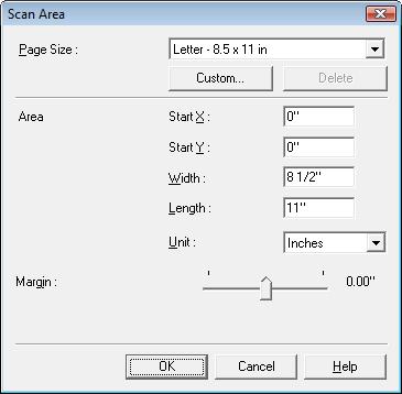 Area window The Area window and [Preview] button are not displayed when using applications like the Job Registration Tool that display the