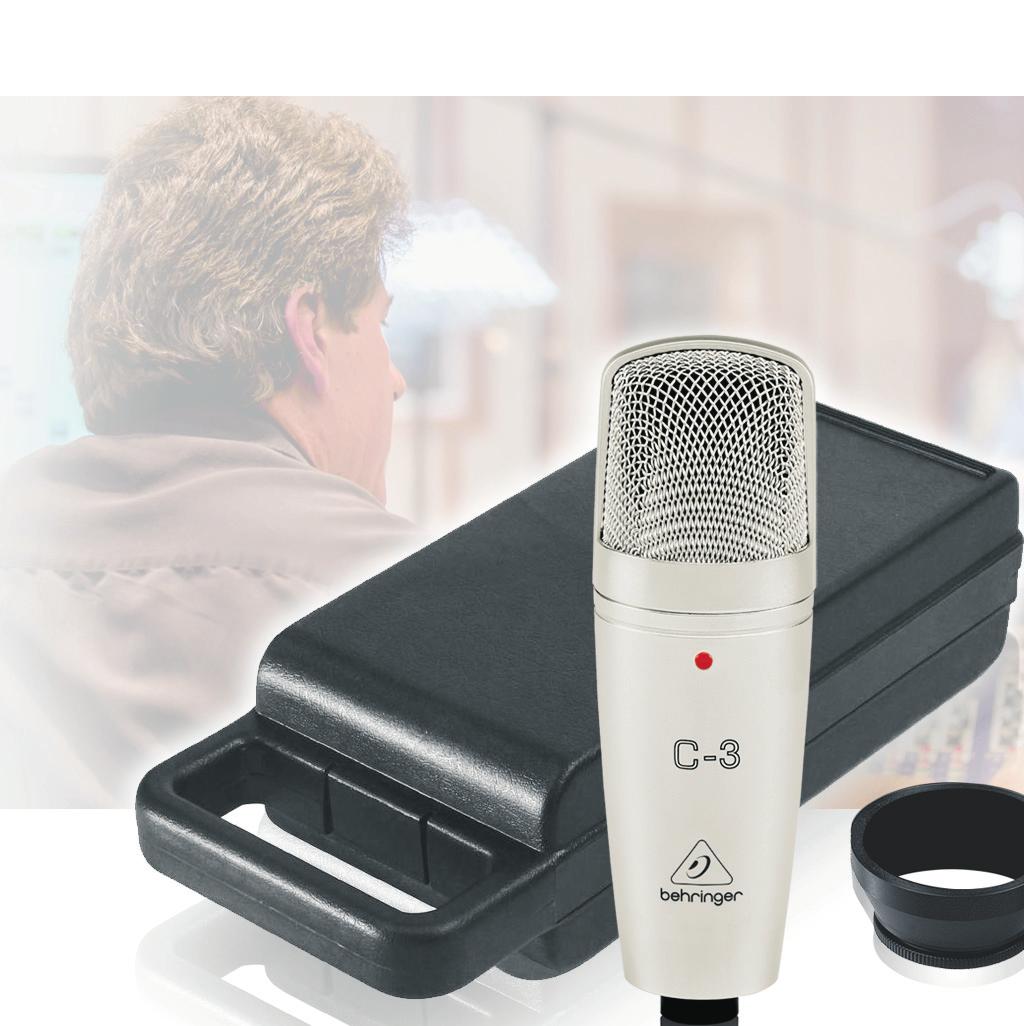 s Professional large dual-diaphragm condenser microphone for studio recording and live applications Ideal as main and support microphone for studio and live applications