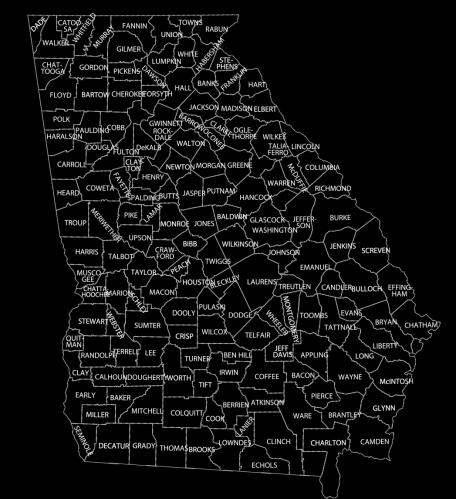 7 GDOT Districts 54 Counties 36 Cities Top 5