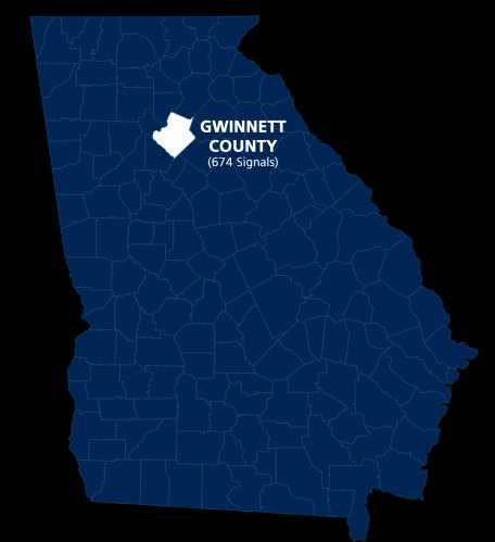 of Atlanta: 975 signals Gwinnett County: 674