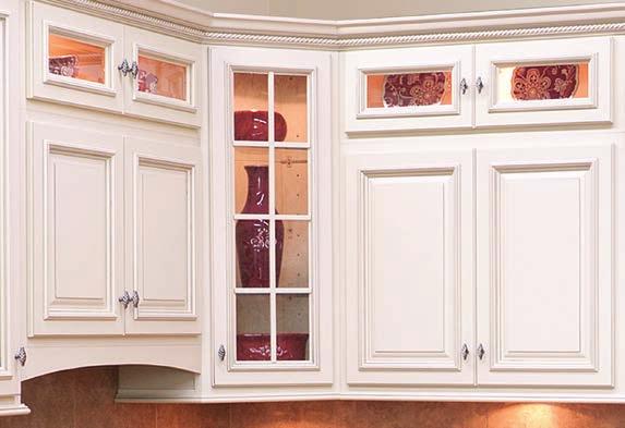 Walls Decorative Wall Cabinets / Stackers W1212BG W2712BG W1512BG W3012BG W1812BG W3312BG W2112BG W3612BG W2412BG Doors have beveled glass fronts. These cabinets are shipped pre-assembled.