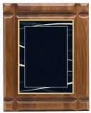 Shooting Star Series Gallery Solid Walnut Plaque with Designer Brass Plate available in 3 sizes and 4