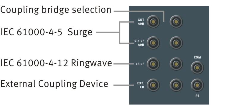 SURGE APPLICATION COUPLING DCD SR - SERIES - MULTIFUNCTIONAL COUPLING/DECOUPLING NETWORKS MULTIFUNCTIONAL COUPLING FOR SURGE AND RINGWAVE The AMETEK CTS DCD sr - series of de networks are