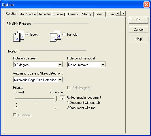 4. Select the [Automatic Page Size Detection] from the [Automatic Size and Skew Detection] menu. 3 5. Click the [OK] button. The display returns to the scanning operation [TWAIN Driver] dialog box.