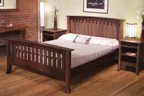 (shown above in walnut) with low footboard Duo