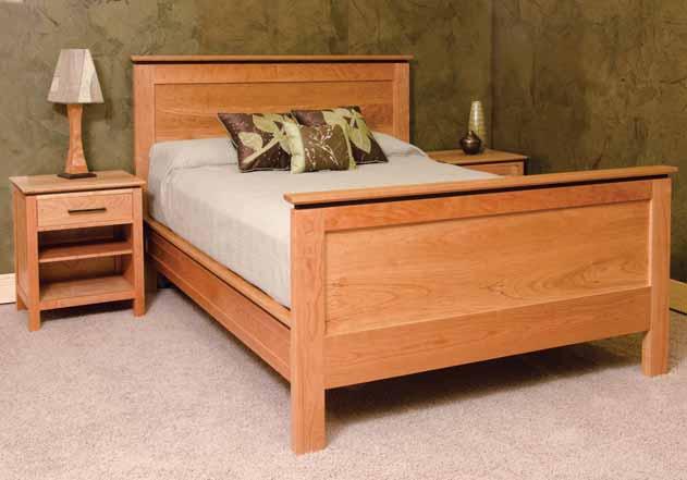 Panel Beds can accommodate mattress & box