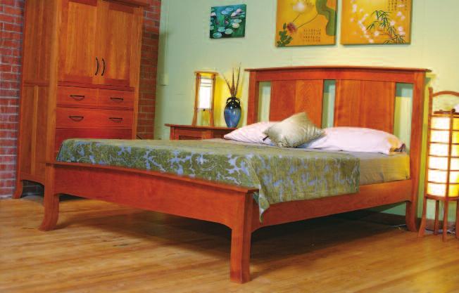 Slat Beds Platform slat system for mattress only, no box spring King 48"h &