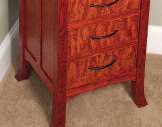and in cherry with quilted maple beaded drawer