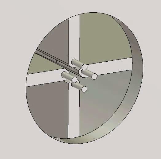 A unique feature of the QRFH antenna is that it can easily be separated into two independent sections as indicated in Fig. 1, reducing simulation time for design purposes.