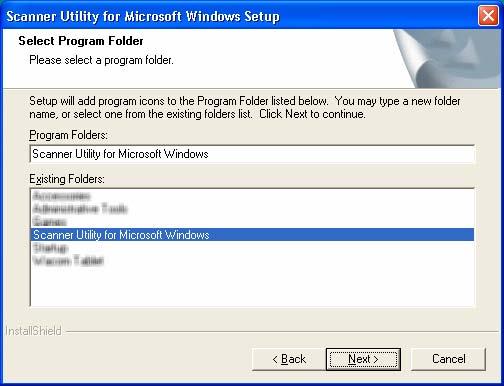 12. Confirm Program Folder, and then click [Next >] button.