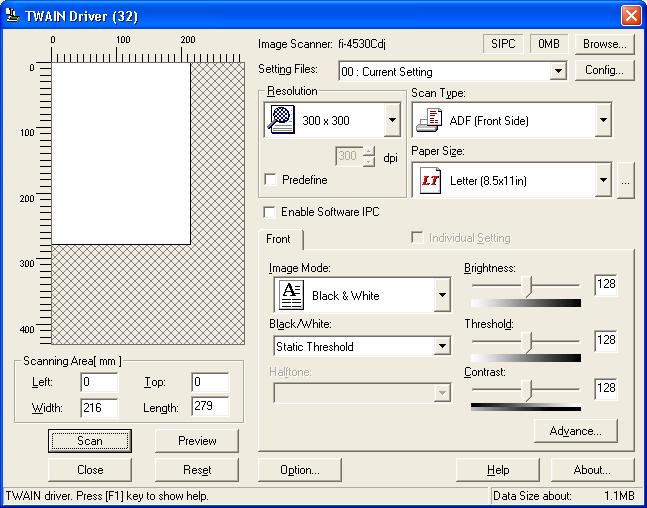 4. Using the Driver 4.1 Selecting the Driver To use this driver from the TWAIN application, select "FUJITSU <Product ID>" from the TWAIN data source (driver) selection screen.