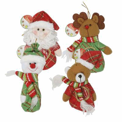 99 Christmas Candy Pouch Ornament - Assorted Styles - Hang Tagged CP/IP: 240/12 Cub.: 2.90 S.