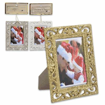 73 Christmas Mini Photo Frame Ornament - Ast Colors - Header CP/IP: 72/0 Cub.: 0.57 S.