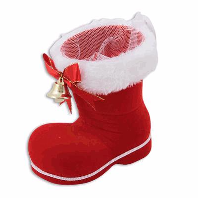 95 8"H Christmas Stocking Pouch with Bell - Hang Tagged CP/IP: 192/12 Cub.: 6.16 S.Ft/CS Org.: CHN Wt.: 25.35 LB/CS 84757X $0.