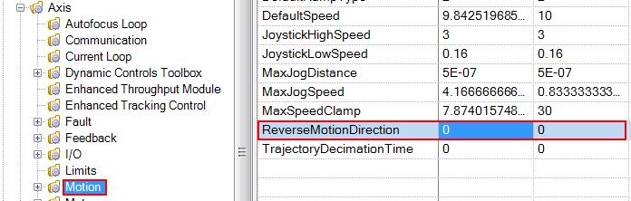 If positive motion on the servo axes moves the laser pointer in the opposite direction of positive motion on the galvo axes, then you must change the value of the ReverseMotionDirection Parameter for